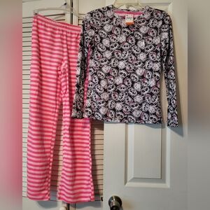 Justice Pajamas NEW - Pink and Black 2 Pice Set